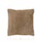Hello Honey® Mustard Cotton Tufted Pillow with Natural Chambray Back